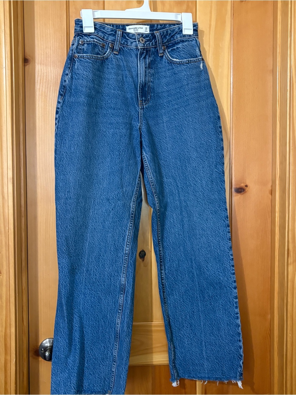 Abercrombie & Fitch Size 25/0 Short Curve Love The Loose Jeans High Rise - Picture 3 of 8